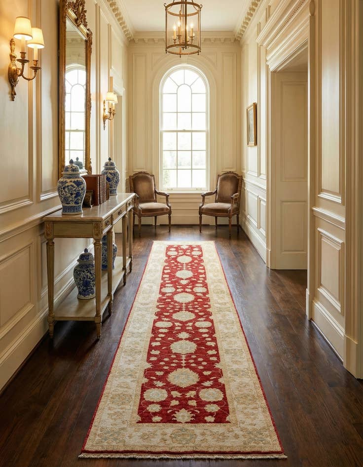 Detail image of 2' 7 x 14' 7 Kaizar Wool Runner Rug