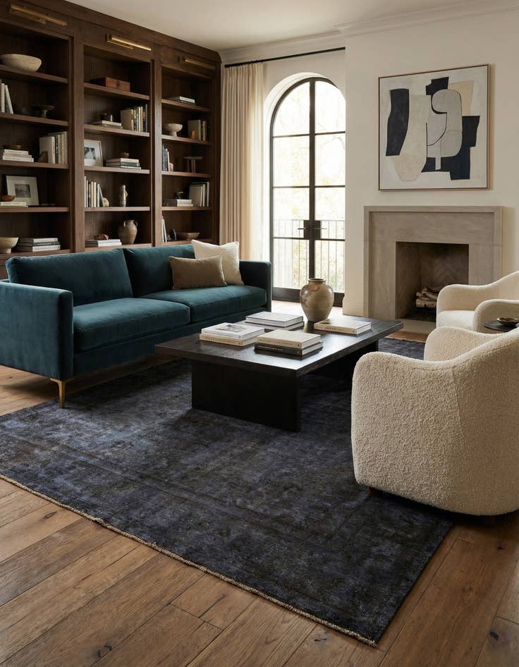 Detail image of 9' 1 x 13' 1  Hand Knotted Ultra Vintage Persian Wool Rug