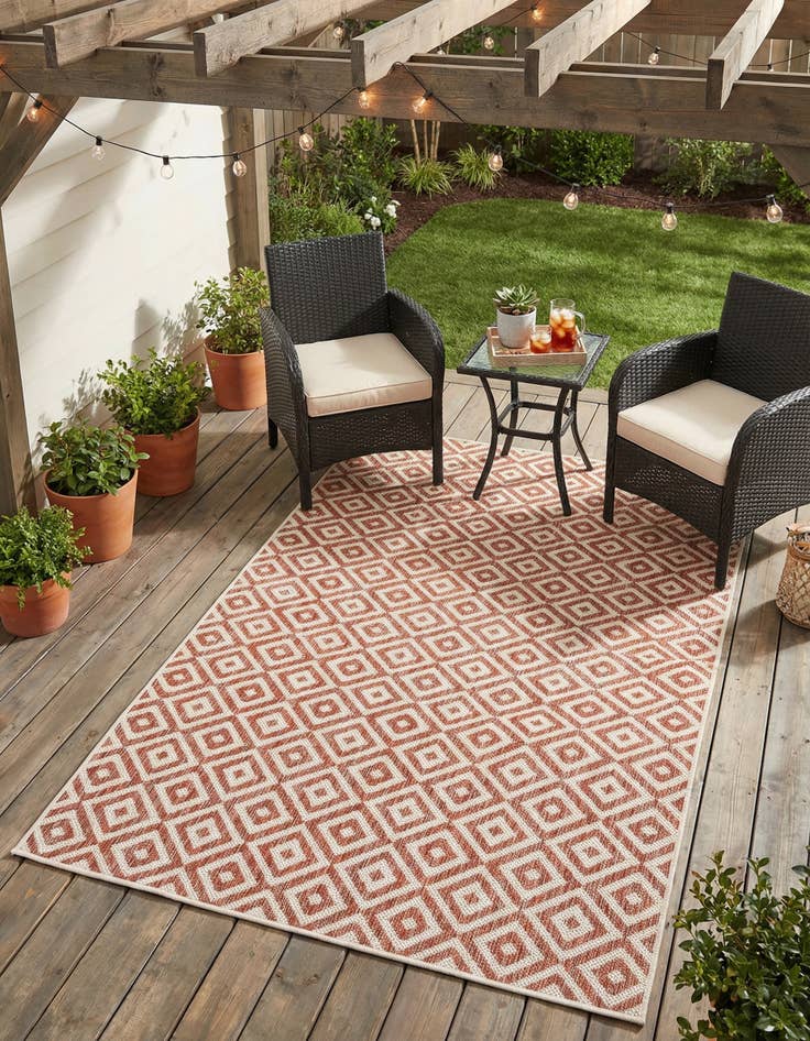 Detail image of  4' x 6'  Washable Jill Zarin Costa Rica Indoor / Outdoor Rug