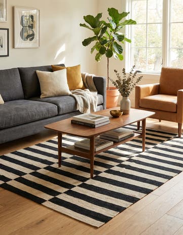 4' 1 x 6' Hand Woven Kilim Modern Wool Rug