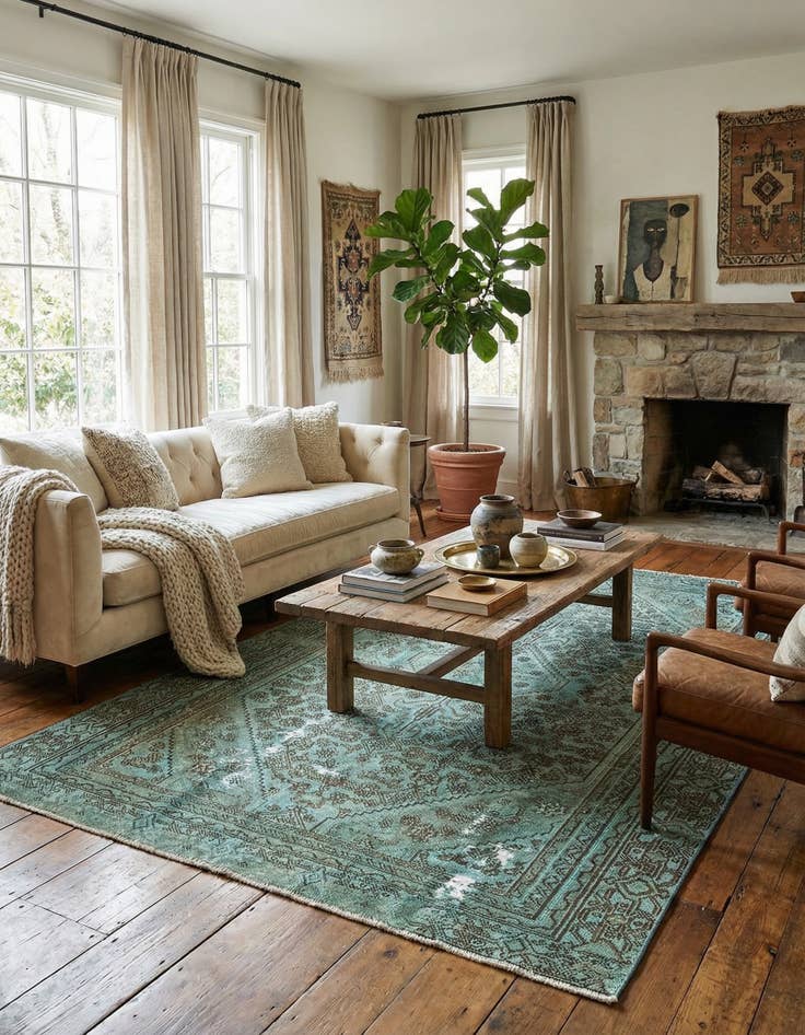 Detail image of 5' 9 x 9' 3 Vintage Rug