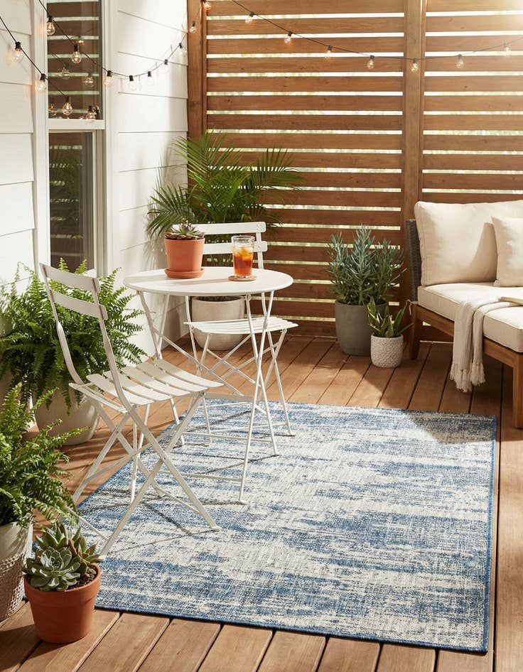 Detail image of 3' x 5' 3  Washable Modern Indoor / Outdoor Rug