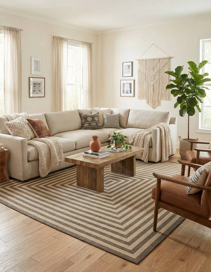 Detail image of  12' x 12' Dunes Square Rug