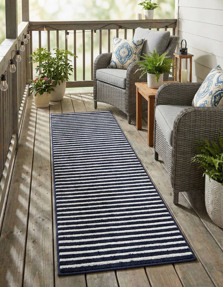 Detail image of 2' x 8'  Washable Sabrina Soto Indoor / Outdoor Runner Rug