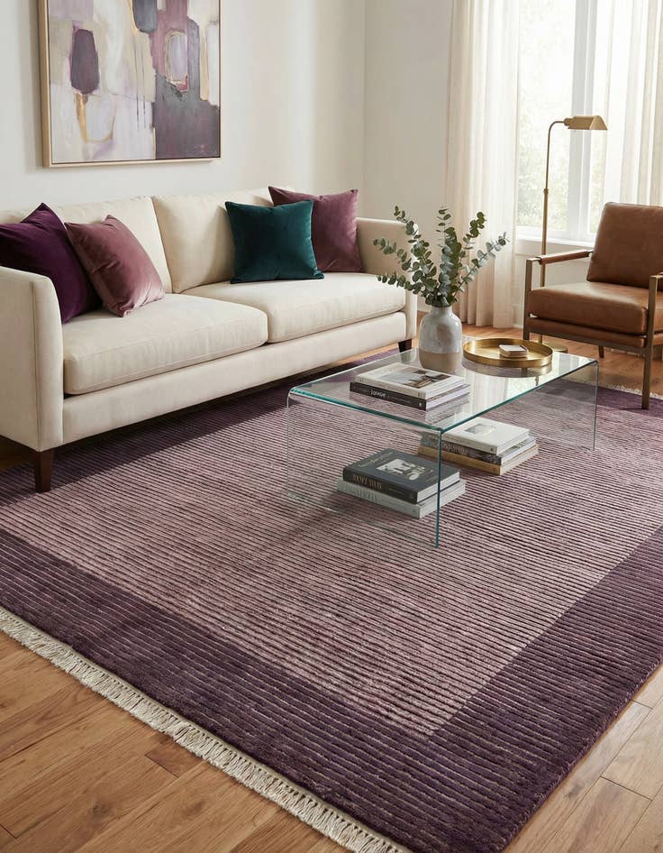 Detail image of 4' 11 x 6' 7  Hand Knotted Darya Wool Rug