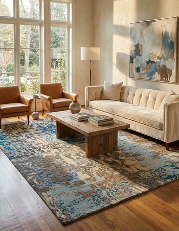 7' 7 x 10' 5 Hand Knotted Darya Rug