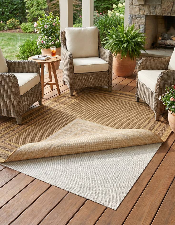 Detail image of 6' x 6' Octagon Uni-Eco Outdoor Rug Pad