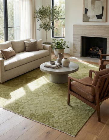 6' 7 x 10' Hand Woven Kilim Modern Wool Rug