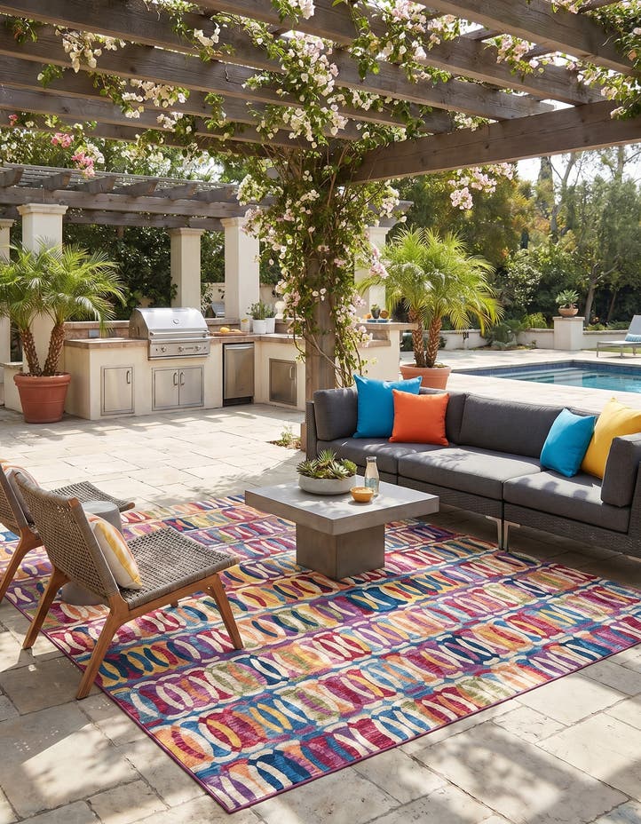 10' x 10' Easy-Clean Modern Indoor / Outdoor...