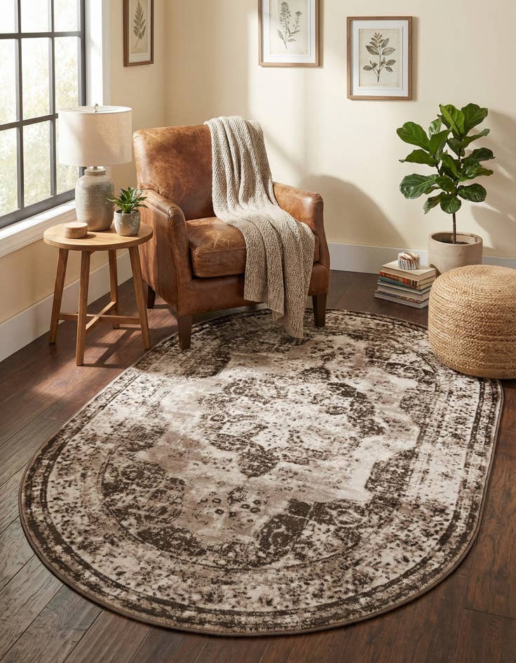 Detail image of 5' 3 x 8' Monaco Oval Rug