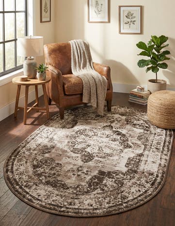 5' 3 x 8' Monte Carlo Oval Rug