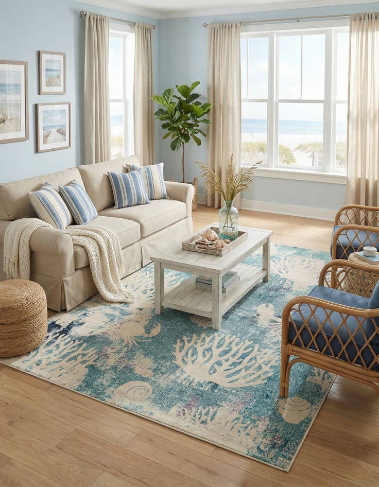 Detail image of  9' x 12' 2  Washable Amalfi Rug