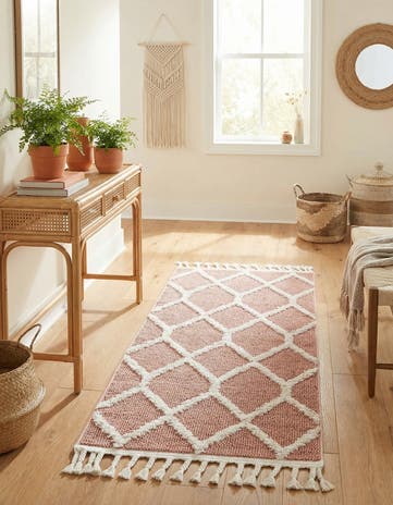 Pink Boho Runner Rug