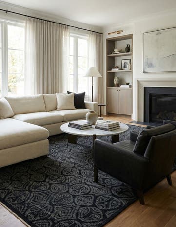 9' 9 x 12' 2 Hand Knotted Darya Wool Rug