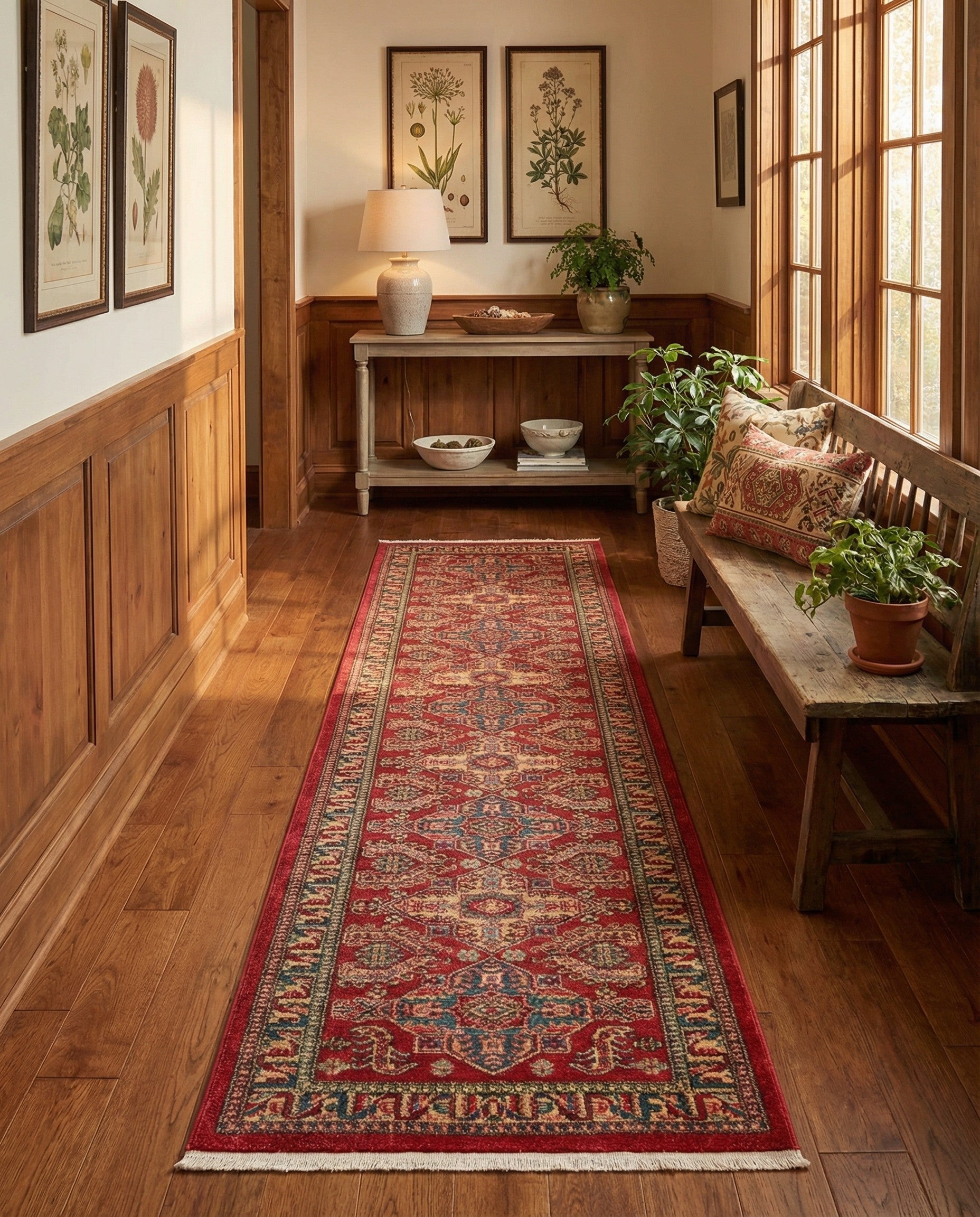 2' 7 x 10' Serapi Runner Rug