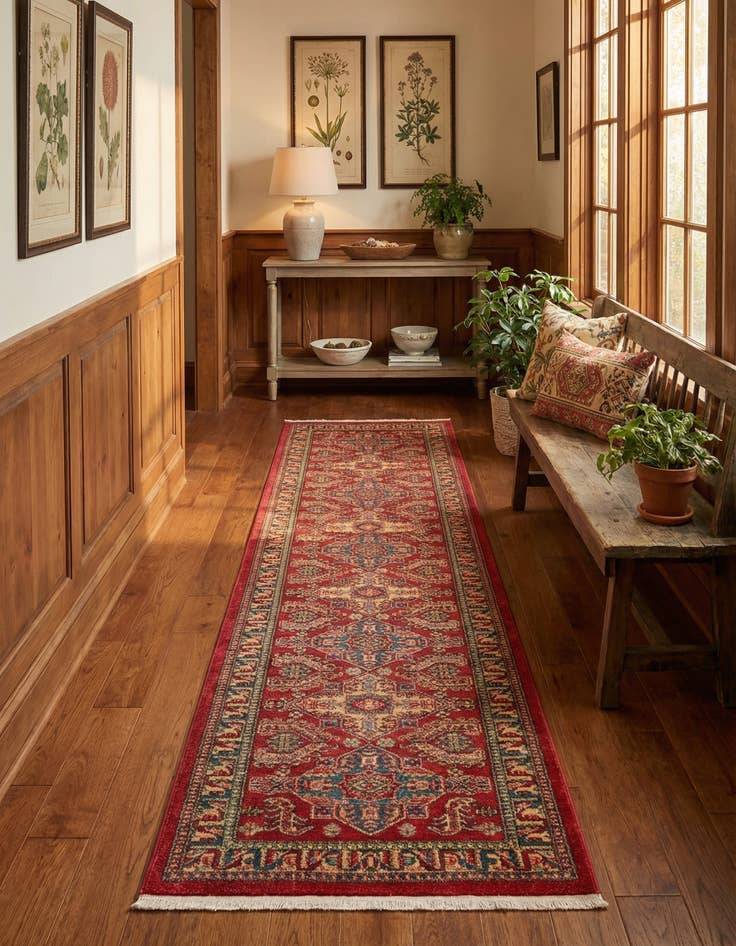 Detail image of 2' 7 x 10' Serapi Runner Rug