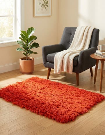 2' 4 x 3' Hand Knotted Moroccan Wool Rug