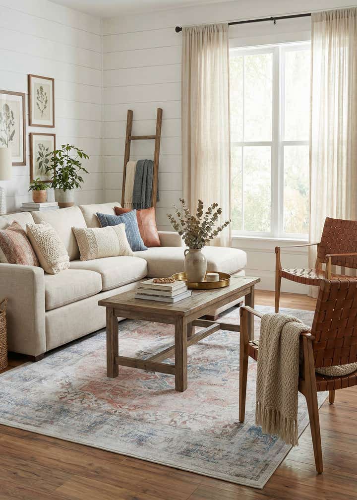6' x 9' Washable Timeless Rug