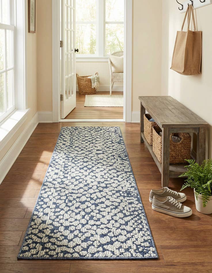 Detail image of  2' x 6' 1  Washable Safari Indoor / Outdoor Runner Rug