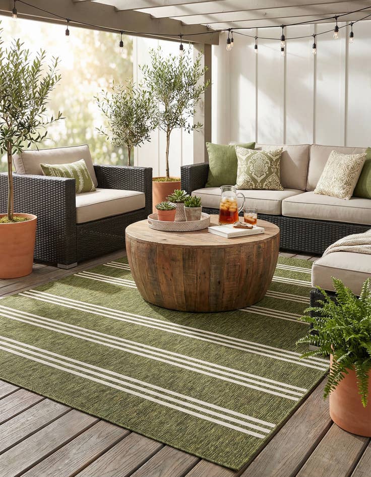 Detail image of 7' x 10'  Washable Jill Zarin Anguilla Indoor / Outdoor Rug