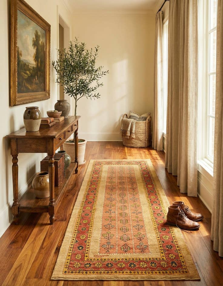 Detail image of 2' 9 x 6' 5 Kashkuli Wool Runner Rug