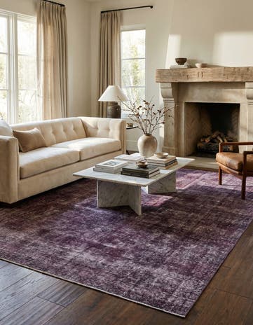 6' 9 x 9' 9 Hand Knotted Ultra Vintage Persian Wool Rug