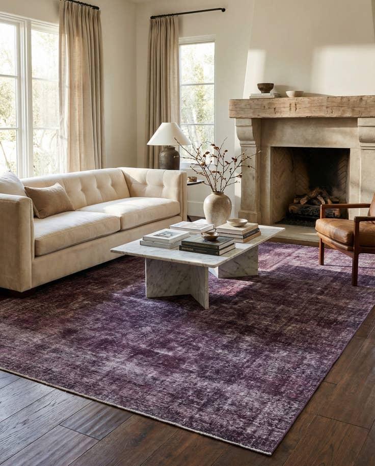 Detail image of 6' 9 x 9' 9 Hand Knotted Ultra Vintage Persian Wool Rug