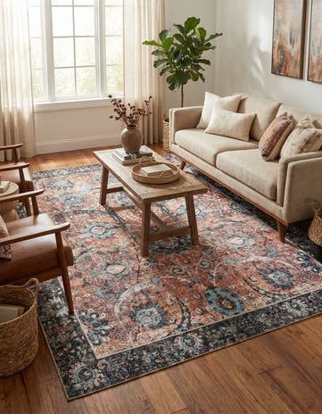 9' 5 x 13' 1 Washable Timeless Rug
