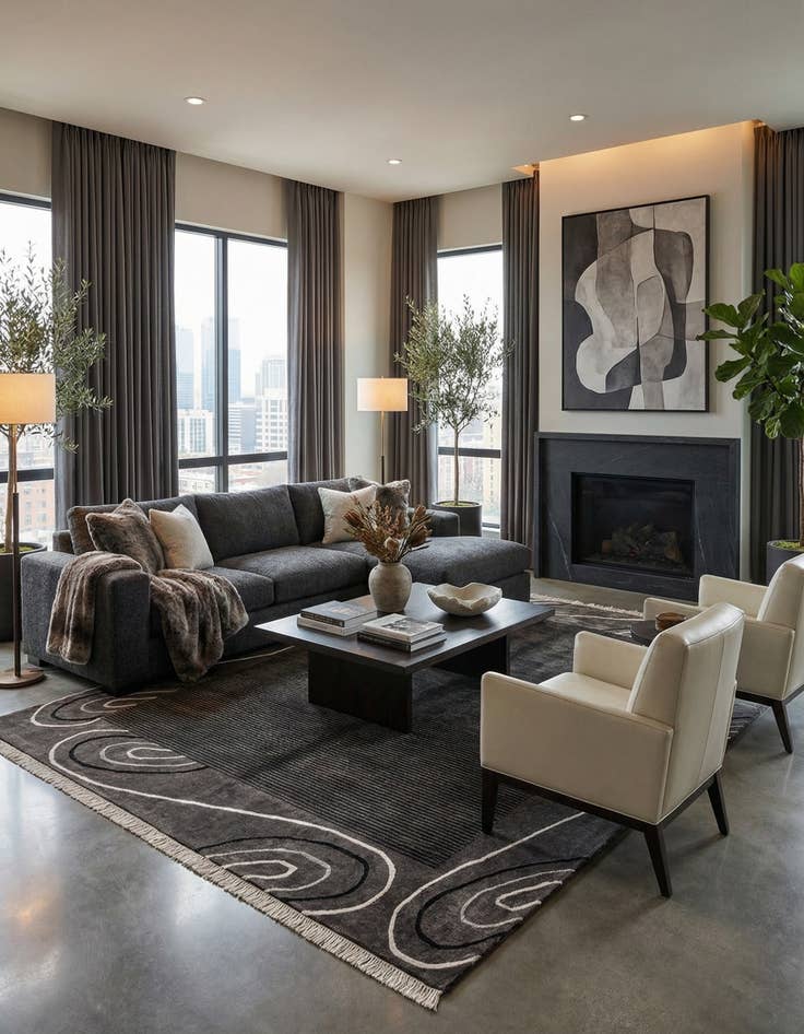 Detail image of  4' 11 x 6' 7  Hand Knotted Darya Wool Rug