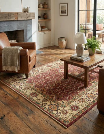 4' 3 x 6' 1 Hand Knotted Kazak Rug
