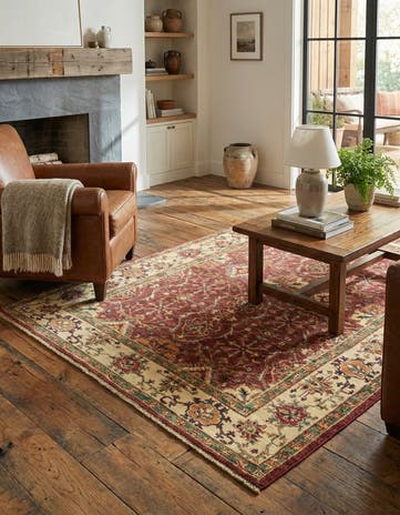 4' 3 x 6' 1 Hand Knotted Kazak Rug