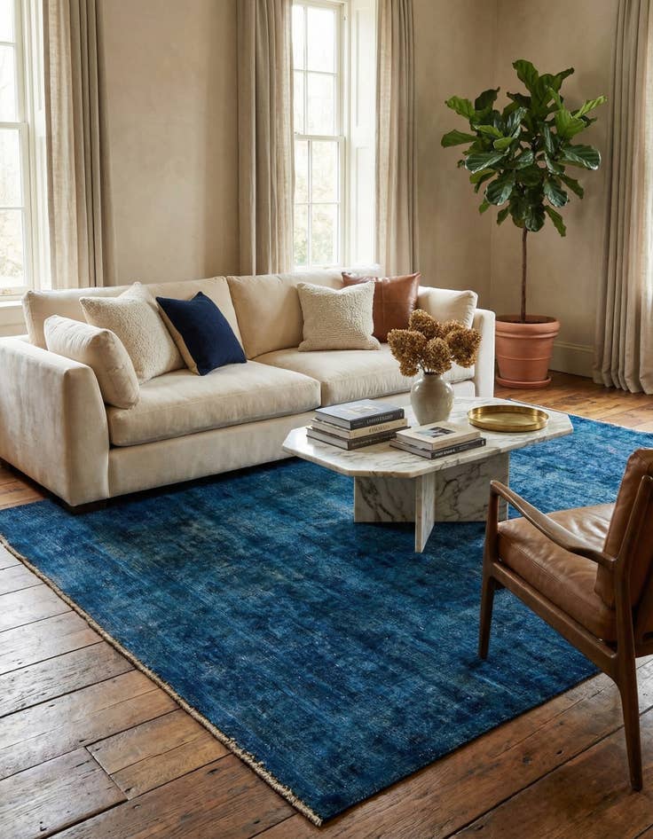 Detail image of 7' x 10' 7  Hand Knotted Ultra Vintage Persian Wool Rug