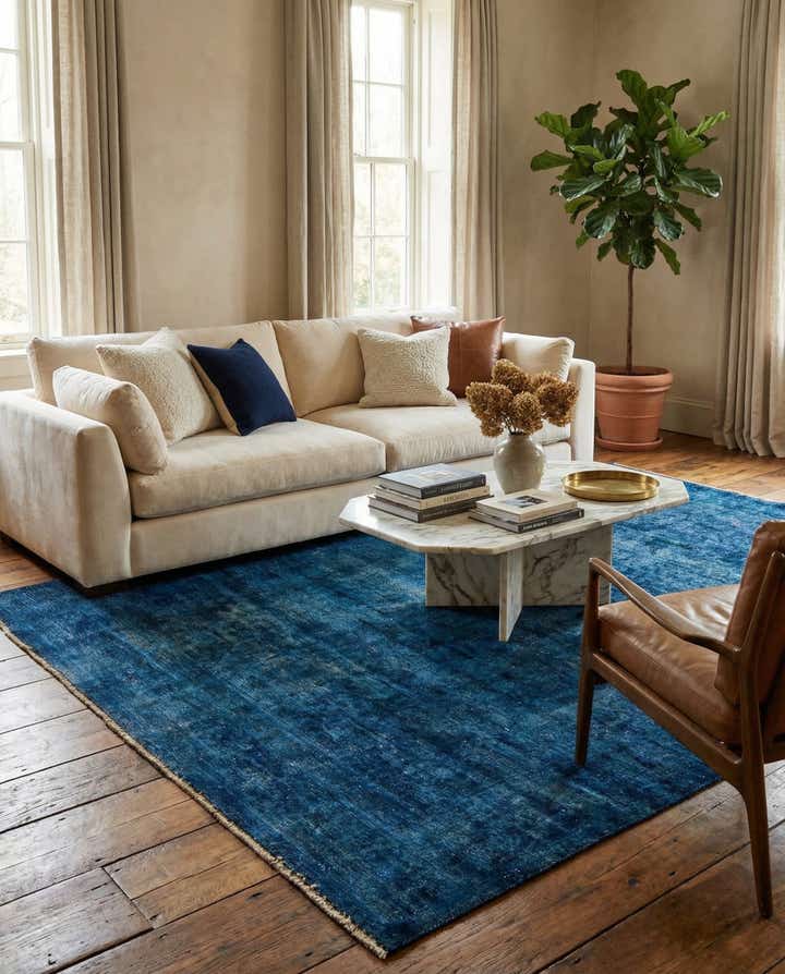7' x 10' 7 Hand Knotted Ultra Vintage Persian Wool Rug