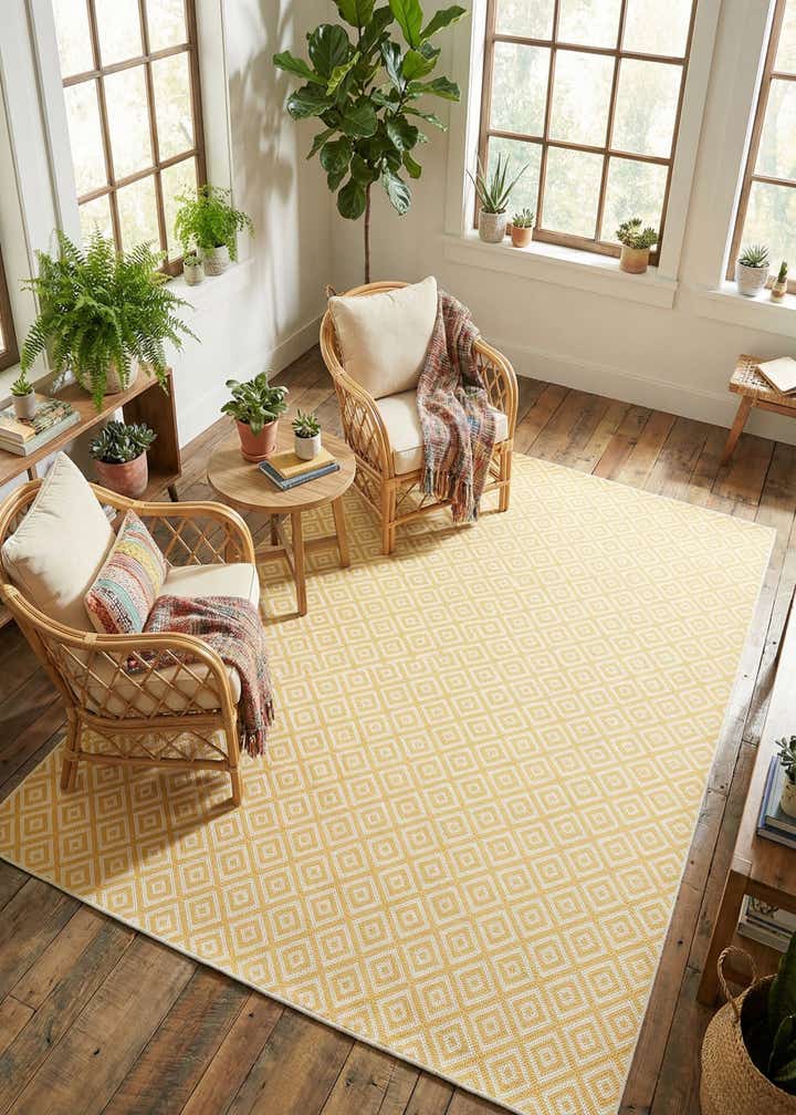 7' x 10' Easy-Clean Jill Zarin Costa Rica Indoor / Outdoor Rug