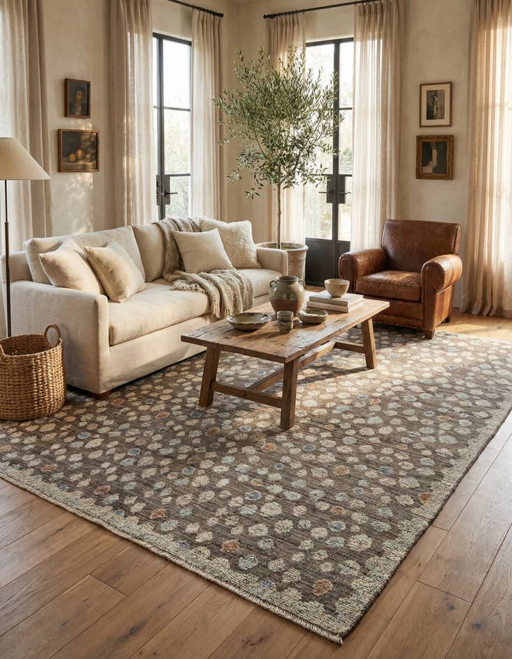 Detail image of 8' 3 x 10' 4  Hand Knotted Darya Wool Rug