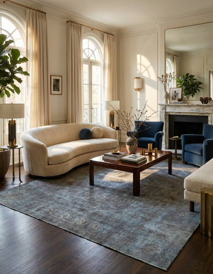 Detail image of  9' 9 x 12' 9  Hand Knotted Vintage Royal Persian Wool Rug