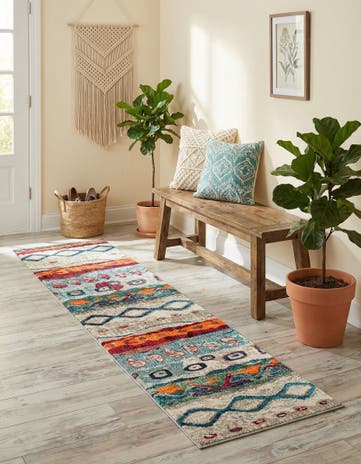 2' x 8' Washable Vivid Runner Rug