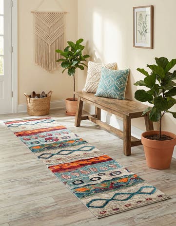 2' x 8' Washable Vivid Runner Rug