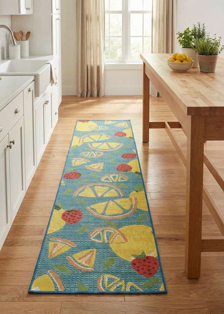 2' 7 x 10' Easy-Clean Baja Indoor / Outdoor Runner Rug