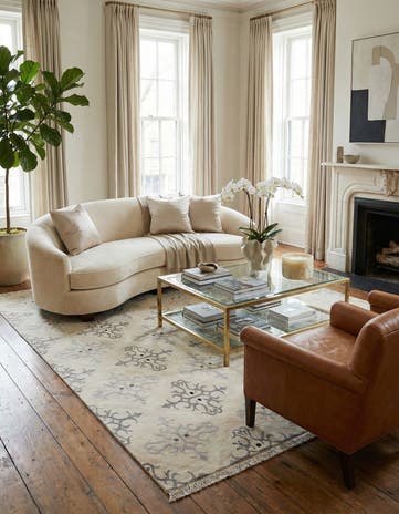 8' x 9' 9 Hand Knotted Darya Wool Rug