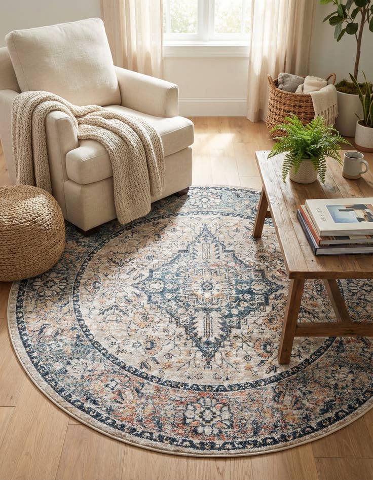 Detail image of 6' x 6' Lola Round Rug