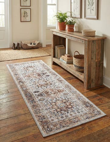 2' x 5' Washable Yara Runner Rug