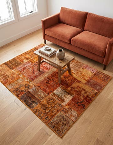 5' x 6' 5 Hand Knotted Ultra Vintage Persian Wool Rug