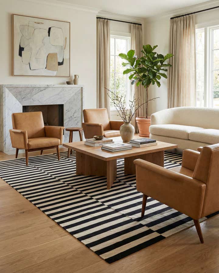 8' 1 x 9' 7 Hand Woven Kilim Modern Wool Rug