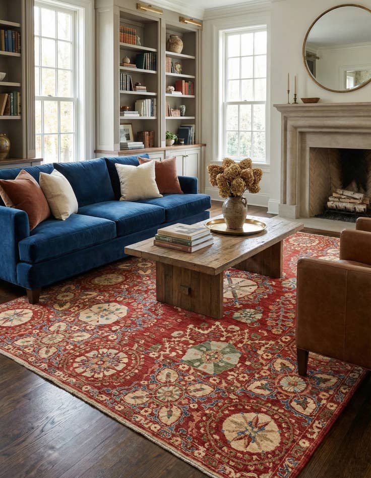 Detail image of 6' 5 x 8' 10  Hand Knotted Ariana Ziegler Oriental Rug