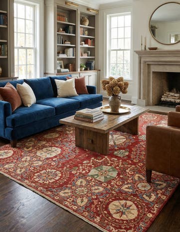 6' 5 x 8' 10 Hand Knotted Ariana Ziegler Oriental Rug