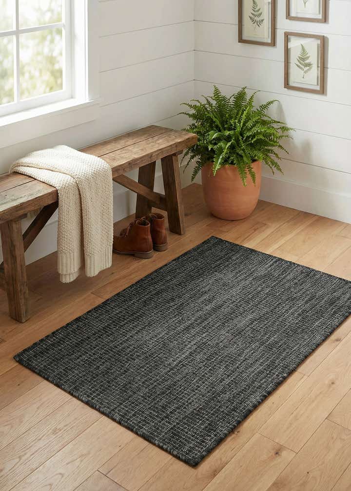 2' x 3' 1 Easy-Clean Solid Indoor / Outdoor Rug