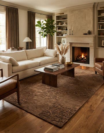6' 8 x 9' 11 Hand Knotted Darya Wool Rug