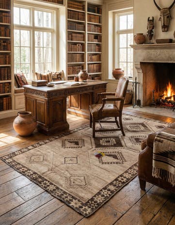 5' x 9' 8 Hand Knotted Balouch Wool Rug