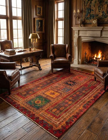 4' 8 x 7' 1 Kashkuli Rug